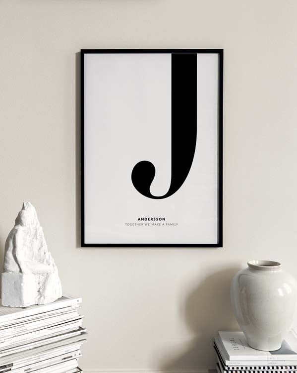 Letter J Personal Poster