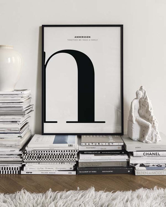 Letter N Personal Poster