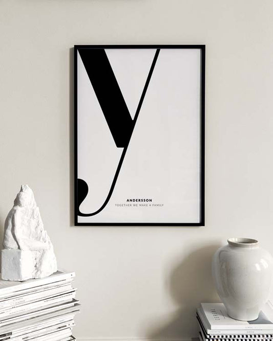 Letter Y Personal Poster