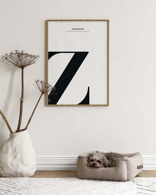 Letter Z Personal Poster