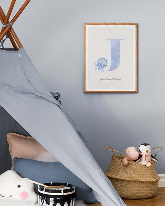 Kids Letter J Personal Poster