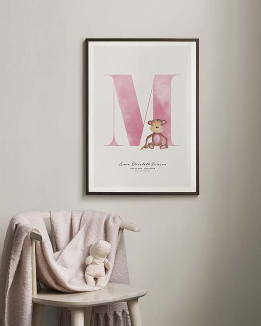 Kids Letter M Personal Poster