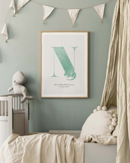 Kids Letter N Personal Poster