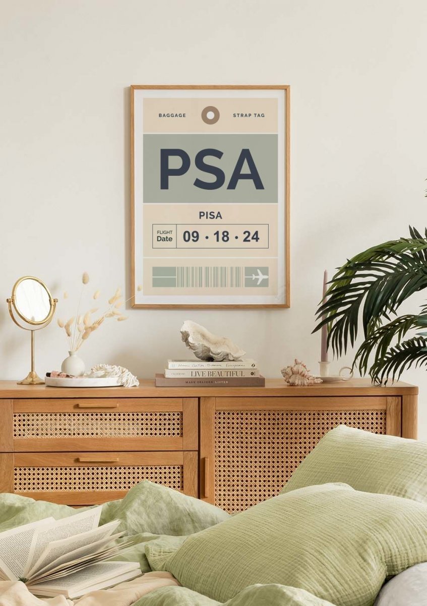 Baggage Tag No1 Green Personal Poster