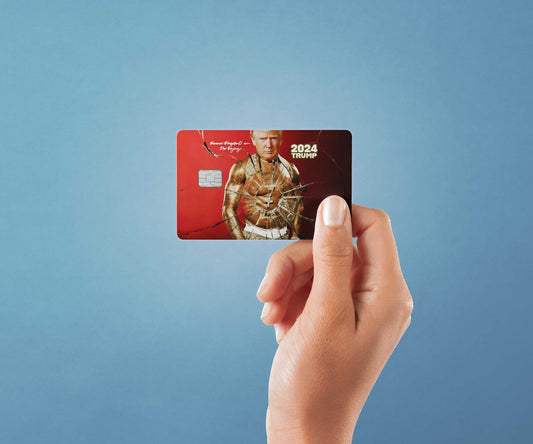 Watercolor president or die trying design | credit card sticker | small chip | credit card skin for nursery and home wall decor.