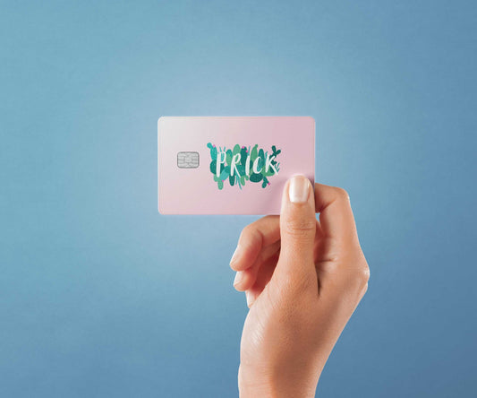Watercolor prick design | credit card sticker | small chip | credit card skin for nursery and home wall decor.
