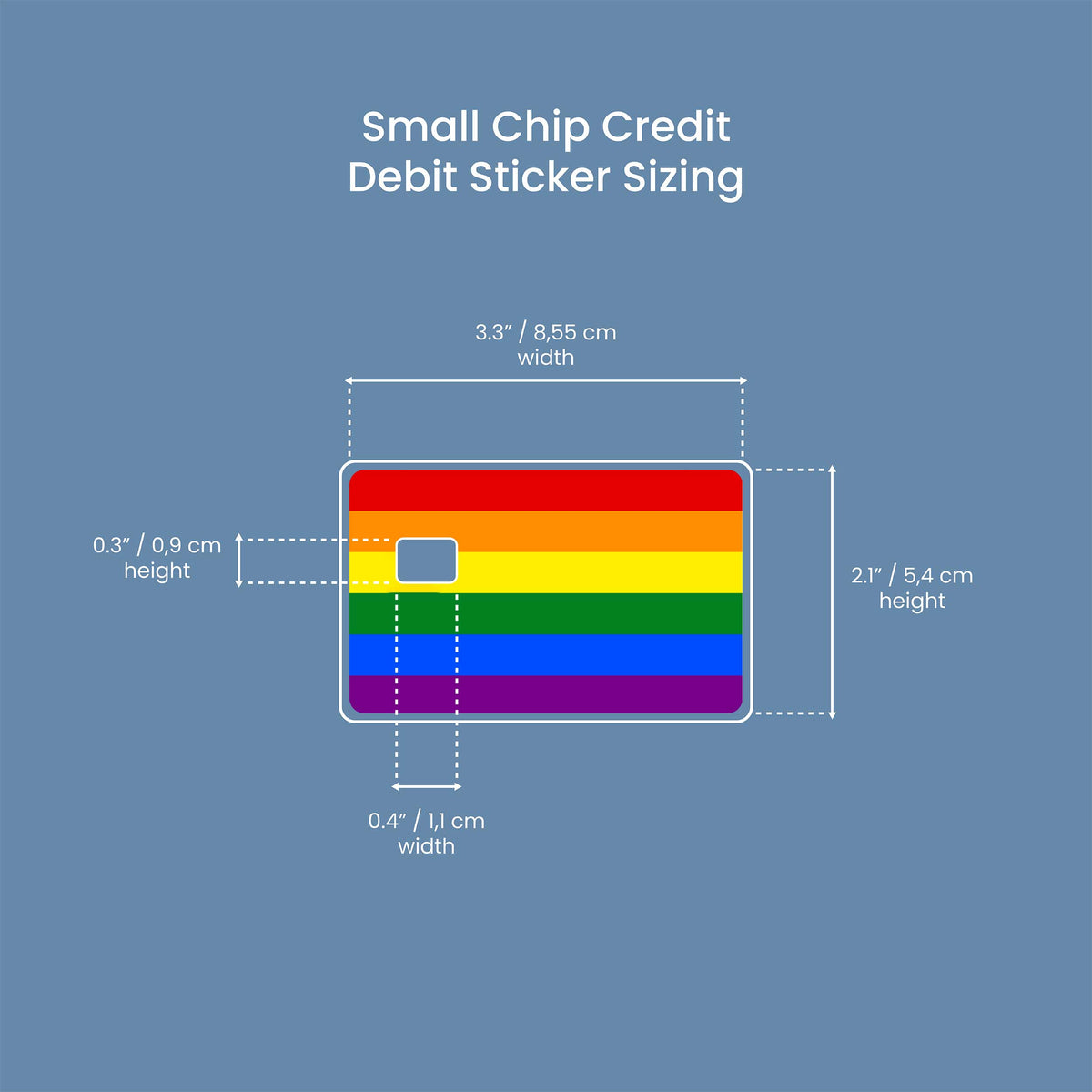 Pride Colors - Premium Vinyl Credit Card Skin Cover by Wonderwallsboutique
