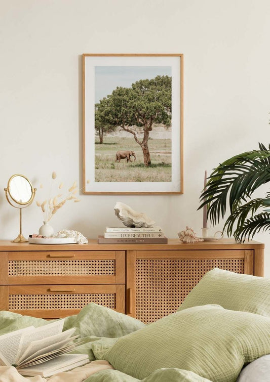 Elephant and a Tree Poster