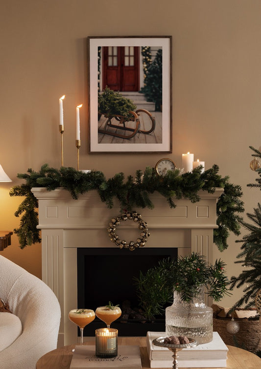 Wooden Sleigh Poster