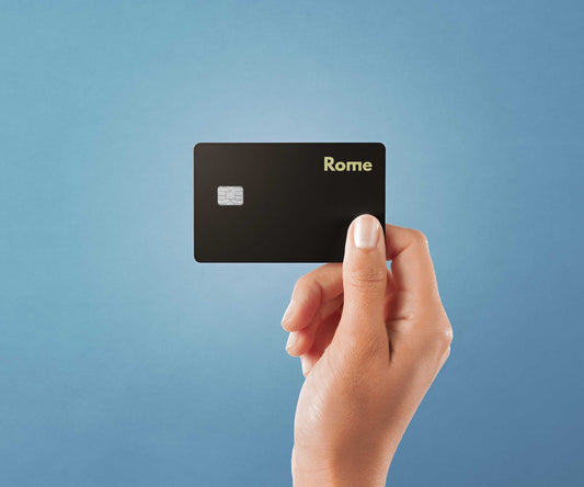 Watercolor rome design | credit card sticker | small chip | credit card skin for nursery and home wall decor.