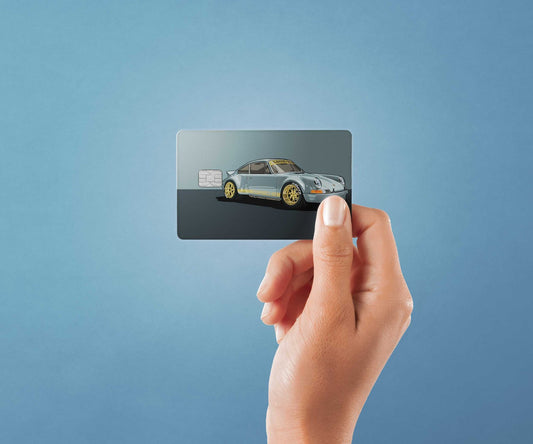 Watercolor rwb 964 grey design | credit card sticker | small chip | credit card skin for nursery and home wall decor.