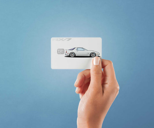 Watercolor rx7 fc3s design | credit card sticker | small chip | credit card skin for nursery and home wall decor.