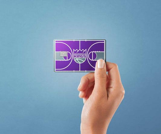 Watercolor sacramento kings courtside design | credit card sticker | small chip | credit card skin for nursery and home wall decor.