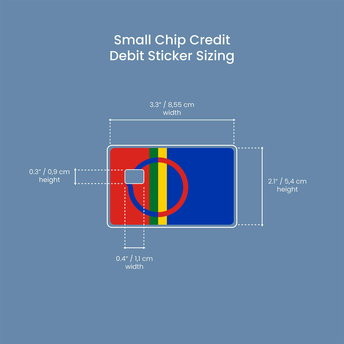 Samer Sami Flag - Premium Vinyl Credit Card Skin Cover by Wonderwallsboutique