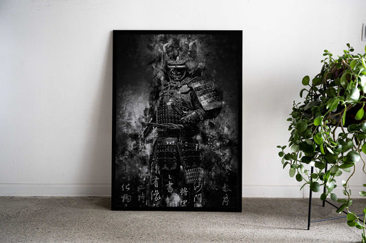 samurai ink warrior Asian Style Poster | Wall Art for Home & Office | High-Quality Print - High-Quality Visual Display