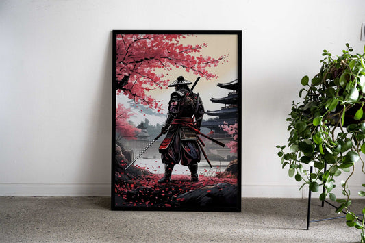 samurai japan landscape Asian Style Poster | Wall Art for Home & Office | High-Quality Print - High-Quality Visual Display