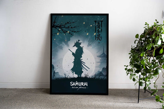 samurai katana japanese Asian Style Poster | Wall Art for Home & Office | High-Quality Print - High-Quality Visual Display