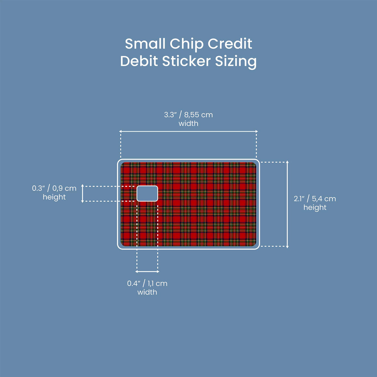 Scottish Pattern - Premium Vinyl Credit Card Skin Cover by Wonderwallsboutique
