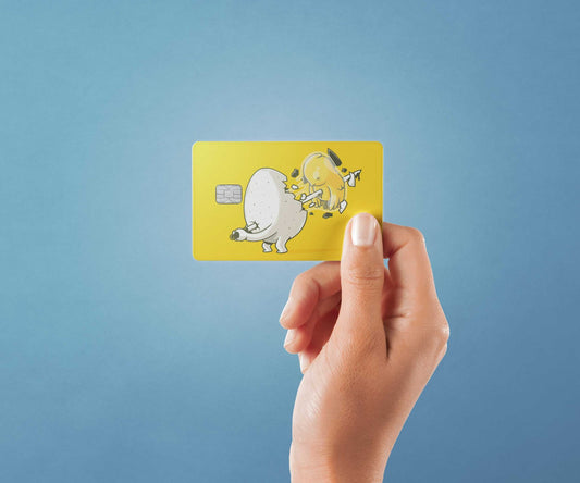 Watercolor self cracking design | credit card sticker | small chip | credit card skin for nursery and home wall decor.