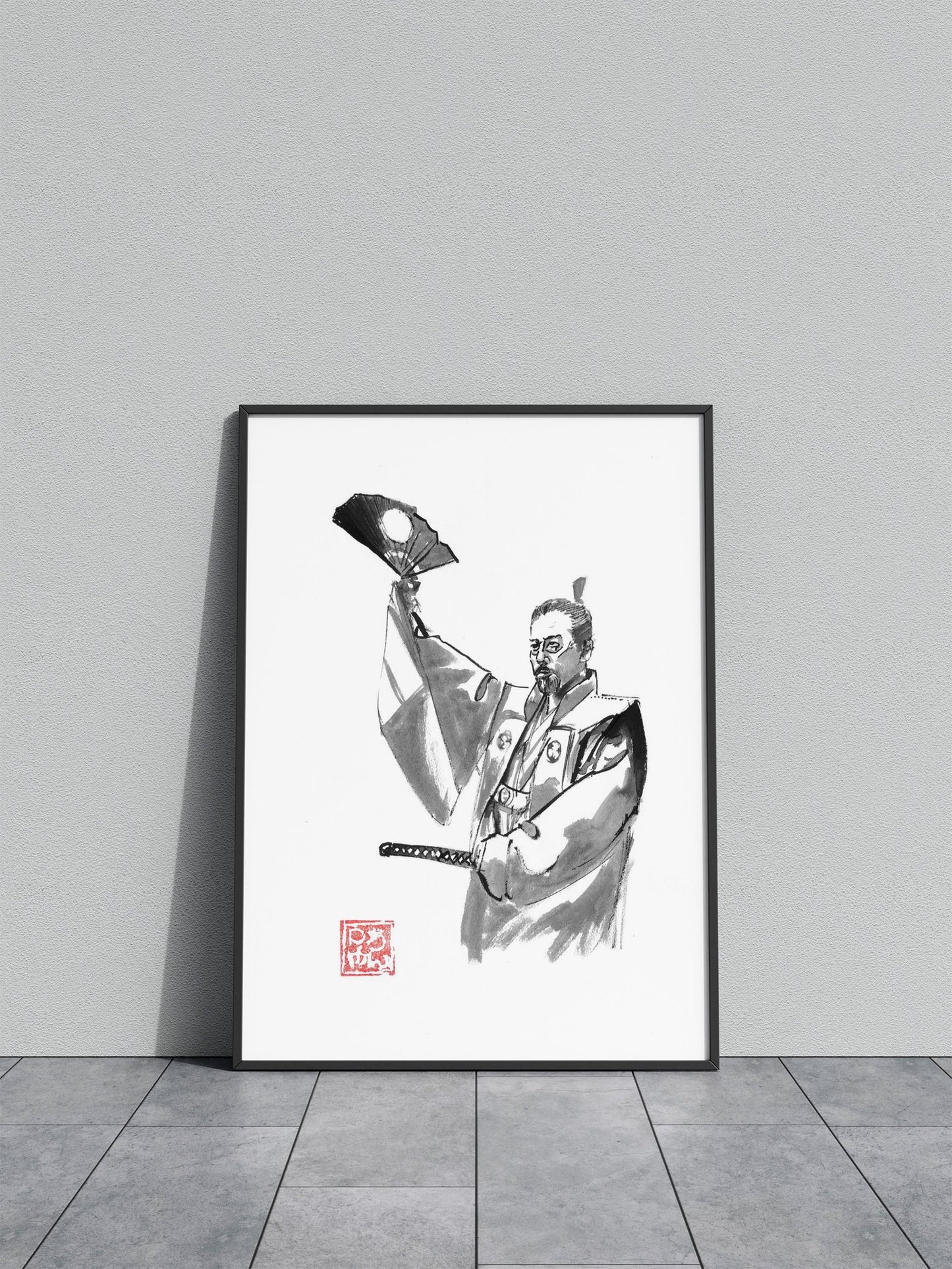 shogun salute samurai Asian Style Poster | Wall Art for Home & Office | High-Quality Print