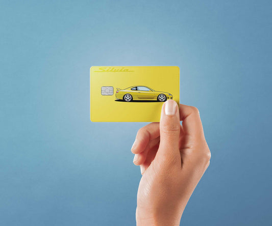 Watercolor silvia s15 design | credit card sticker | small chip | credit card skin for nursery and home wall decor.