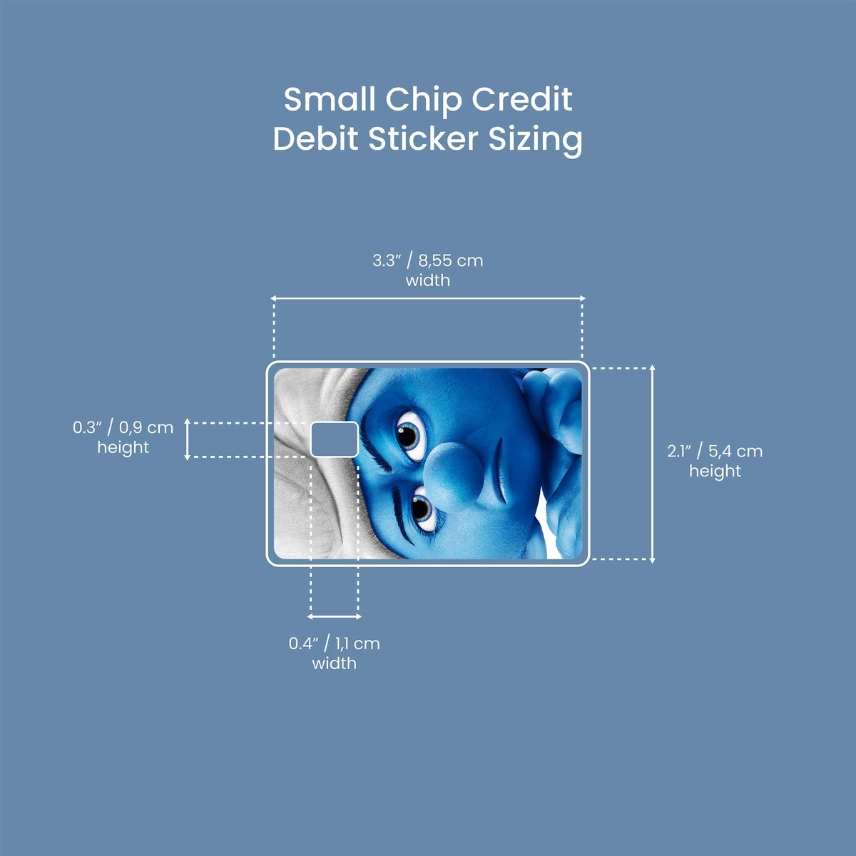 Smurfs - Premium Vinyl Credit Card Skin Cover by Wonderwallsboutique