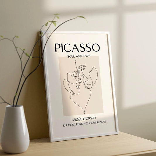 One-Line Print of Picasso's Soul and Love