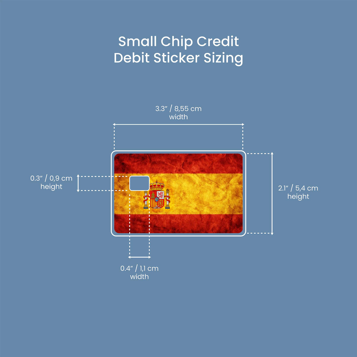 Spain - Premium Vinyl Credit Card Skin Cover by Wonderwallsboutique