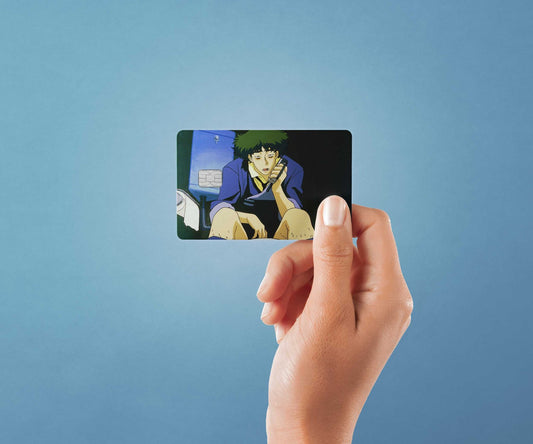 Watercolor spike on the toilet design | credit card sticker | small chip | credit card skin for nursery and home wall decor.