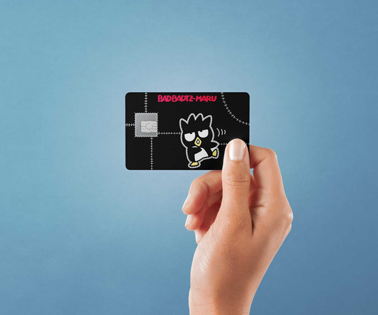 Watercolor stitched up design | credit card sticker | small chip | credit card skin for nursery and home wall decor.