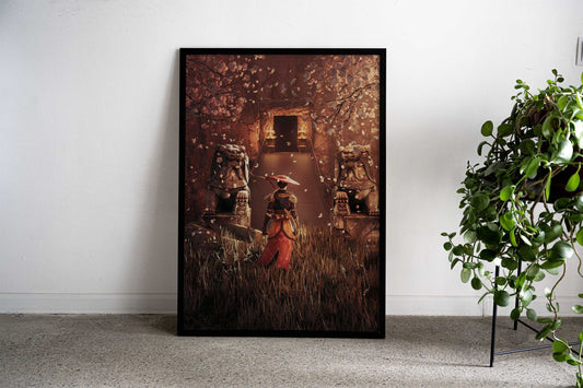 summer samurai Asian Style Poster | Wall Art for Home & Office | High-Quality Print - High-Quality Visual Display