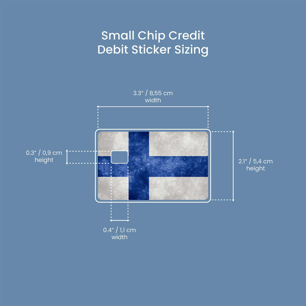Suomi Finland - Premium Vinyl Credit Card Skin Cover by Wonderwallsboutique