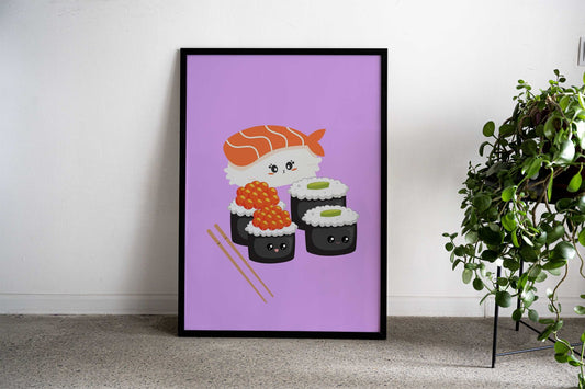 sushi lovers Asian Style Poster | Wall Art for Home & Office | High-Quality Print - High-Quality Visual Display