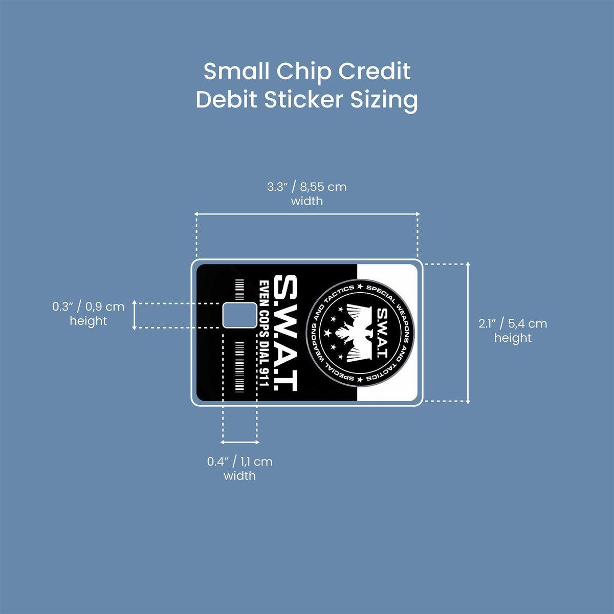 Swat A - Premium Vinyl Credit Card Skin Cover by Wonderwallsboutique