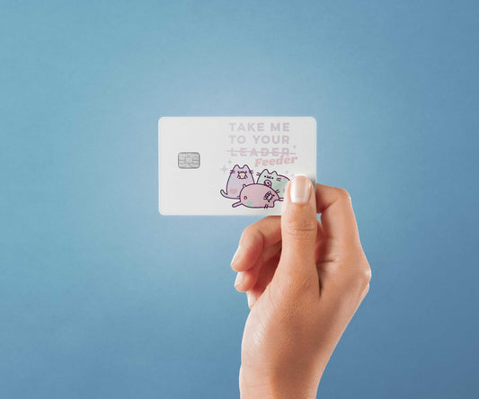 Watercolor take me to your feeder design | credit card sticker | small chip | credit card skin for nursery and home wall decor.