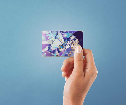 Watercolor tcg barbara design | credit card sticker | small chip | credit card skin for nursery and home wall decor.