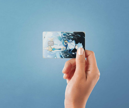 Watercolor tcg chongyun design | credit card sticker | small chip | credit card skin for nursery and home wall decor.