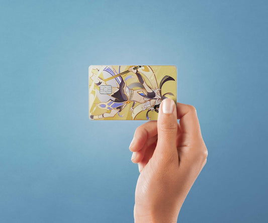 Watercolor tcg cyno design | credit card sticker | small chip | credit card skin for nursery and home wall decor.
