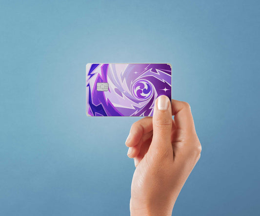 Watercolor tcg electro design | credit card sticker | small chip | credit card skin for nursery and home wall decor.