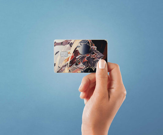 Watercolor tcg pyro agent design | credit card sticker | small chip | credit card skin for nursery and home wall decor.