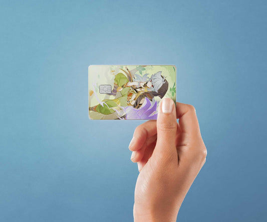 Watercolor tcg razor design | credit card sticker | small chip | credit card skin for nursery and home wall decor.