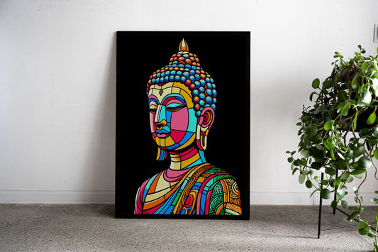 the Buddha wpap pop art Asian Style Poster | Wall Art for Home & Office | High-Quality Print - High-Quality Visual Display