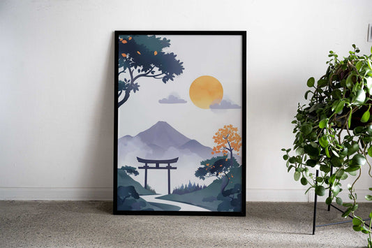 the winter of japan Asian Style Poster | Wall Art for Home & Office | High-Quality Print - High-Quality Visual Display