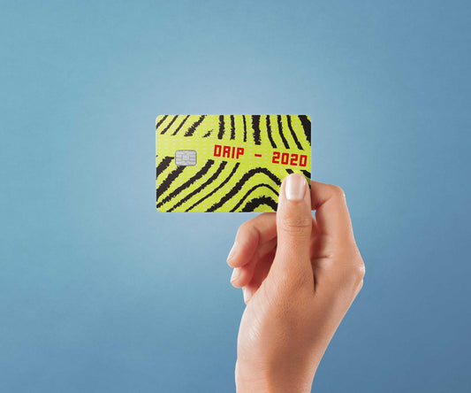 Three Fifty Green Design | Credit Card Sticker | Small Chip | Credit Card Skin