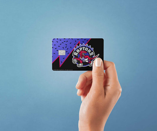 Toronto Raptors Uptempo Hardwood Classics Design | Credit Card Sticker | Small Chip | Credit Card Skin