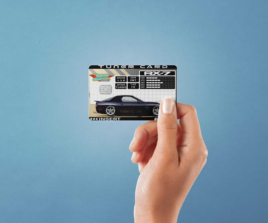 Tuner Card FC3S RX7 Design | Credit Card Sticker | Small Chip | Credit Card Skin
