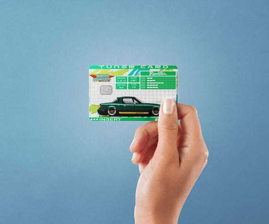 Tuner Card Miata Design | Credit Card Sticker | Small Chip | Credit Card Skin