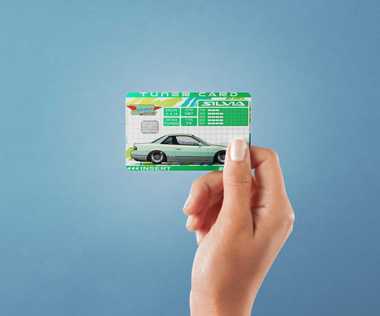 Tuner Card Silvia S13 Design | Credit Card Sticker | Small Chip | Credit Card Skin