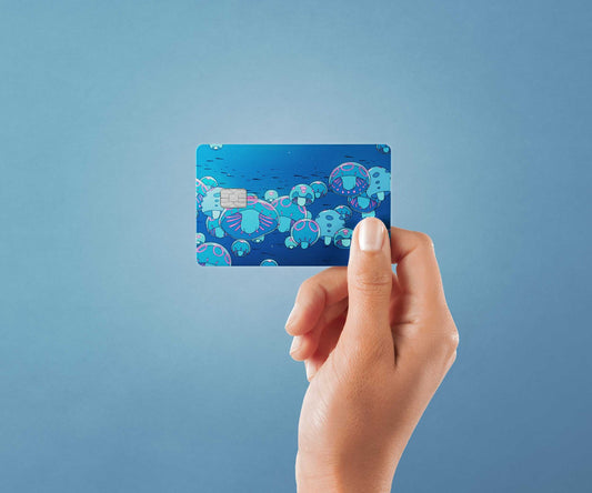 Under the Surface Design | Credit Card Sticker | Small Chip | Credit Card Skin
