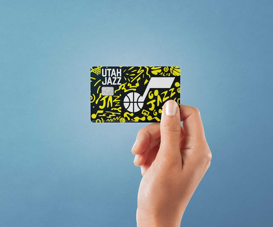 Utah Jazz Team Mural Design | Credit Card Sticker | Small Chip | Credit Card Skin
